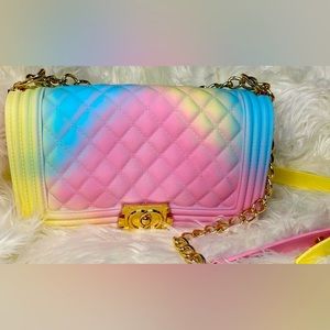 multi color jelly purse